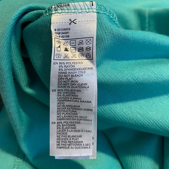 Turquoise body con dress with peplum middle - Picture 16 of 16